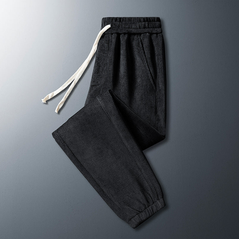 Men’s Corduroy Plush Pants – Casual Cool & Cozy | same ANTHEM - Black without plush / 2XL - Pants