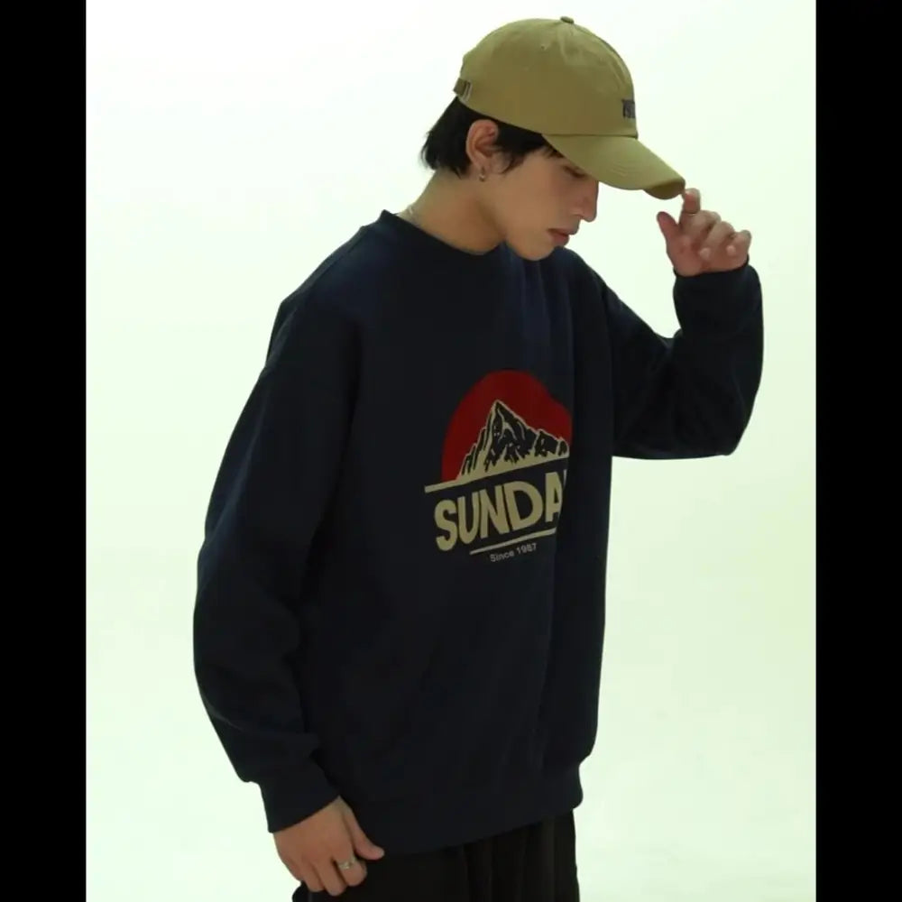 Men’s Cotton Round Neck Sweater – Streetwear Chic | same ANTHEM