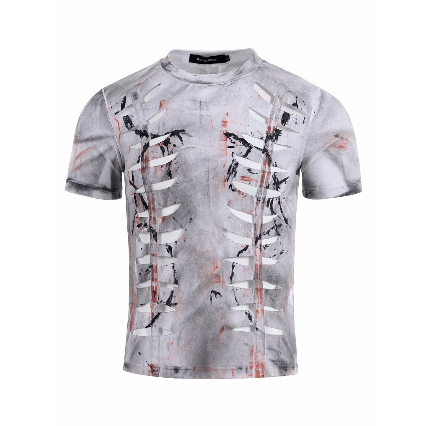 Men’s Cut-Out Stretch Tight Tee – same ANTHEM. Soulmate Streetwear - White / 2XL