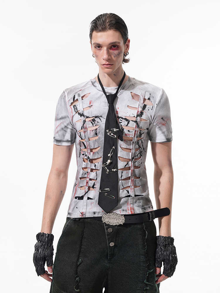 Men’s Cut-Out Stretch Tight Tee – same ANTHEM. Soulmate Streetwear