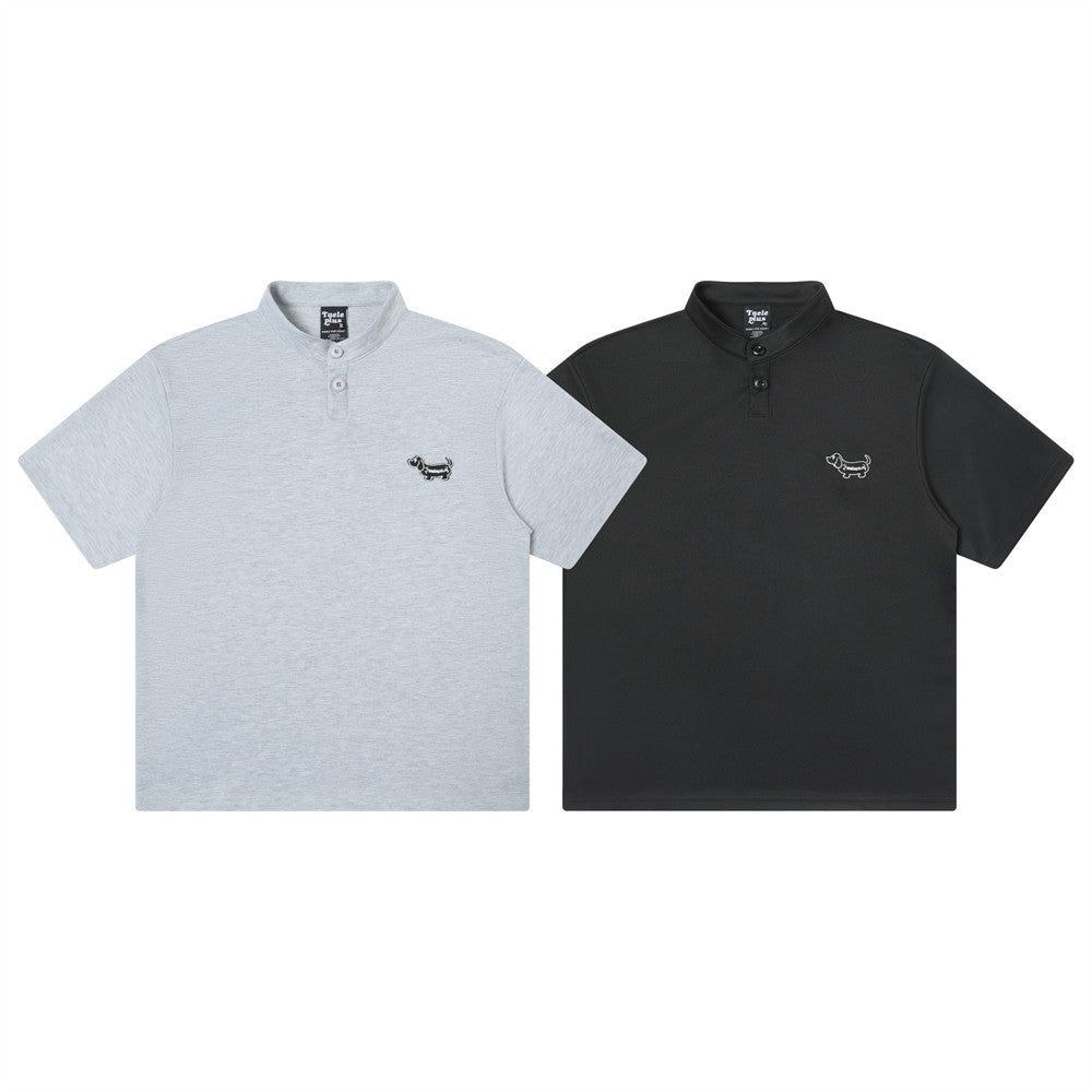 Men’s Dachshund Polo Shirt – same ANTHEM. Playful Soulmate Streetwear