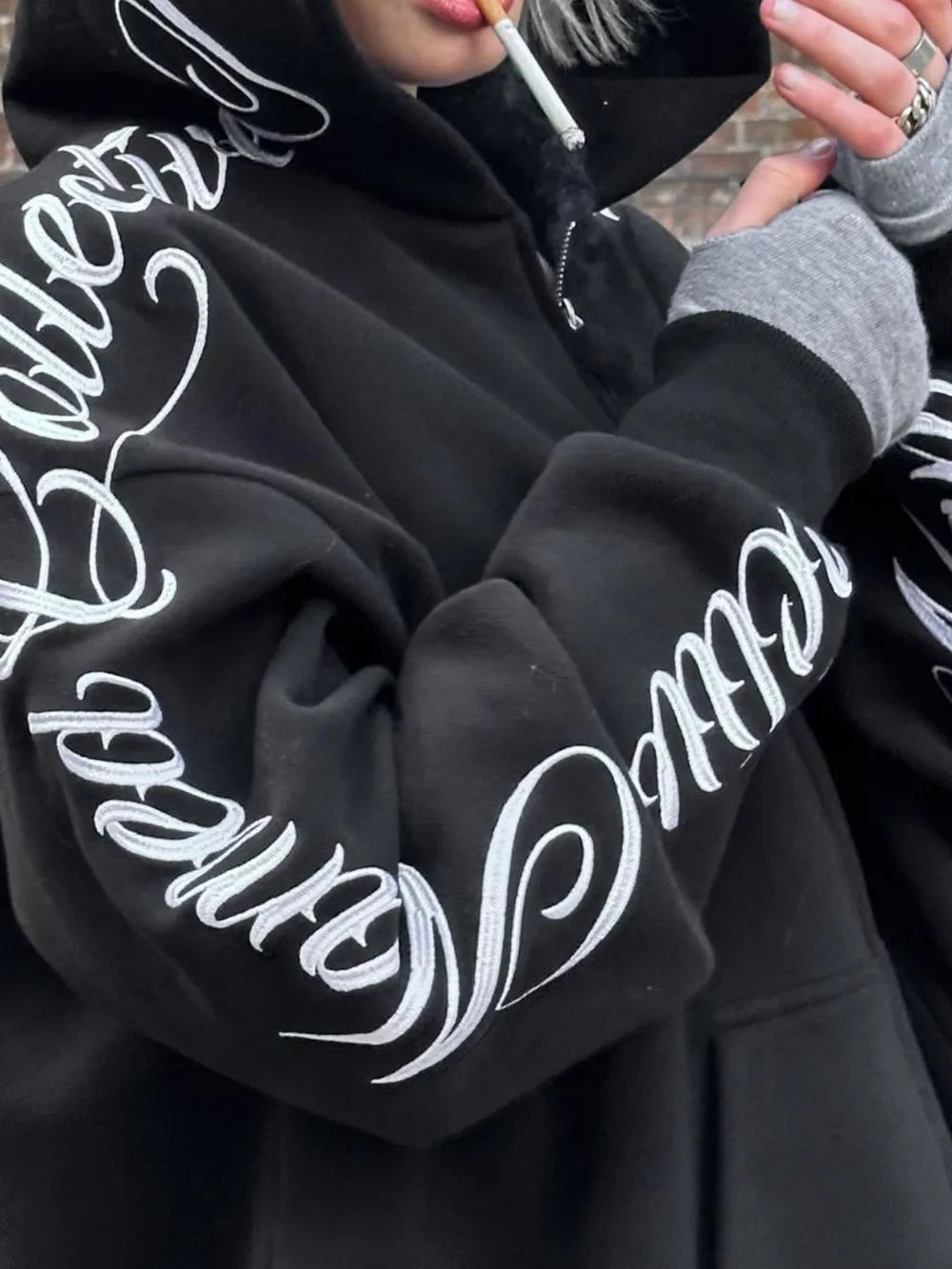 Men’s Embroidered Letter Long Sleeve Hoodie | Casual Streetwear | same ANTHEM