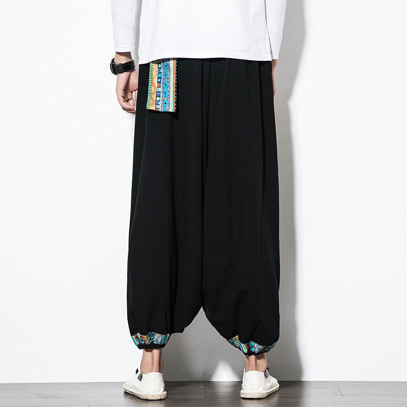 Men’s Ethnic Style Retro Nepalese Harem Pants – Wide Baggy Casual Pants | Same Anthem - Pants