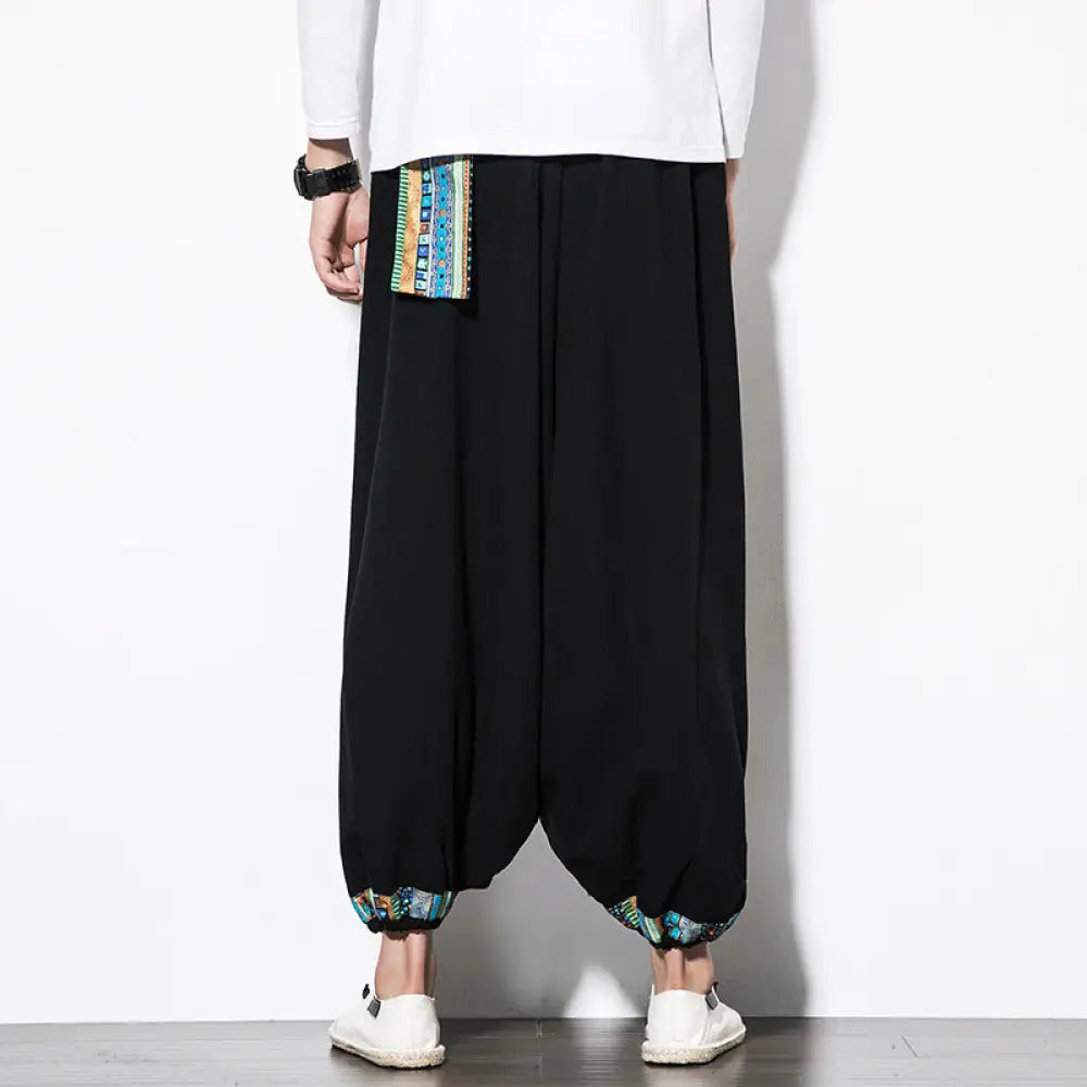 Men’s Ethnic Style Retro Nepalese Harem Pants – Wide Baggy Casual Pants | Same Anthem - Pants