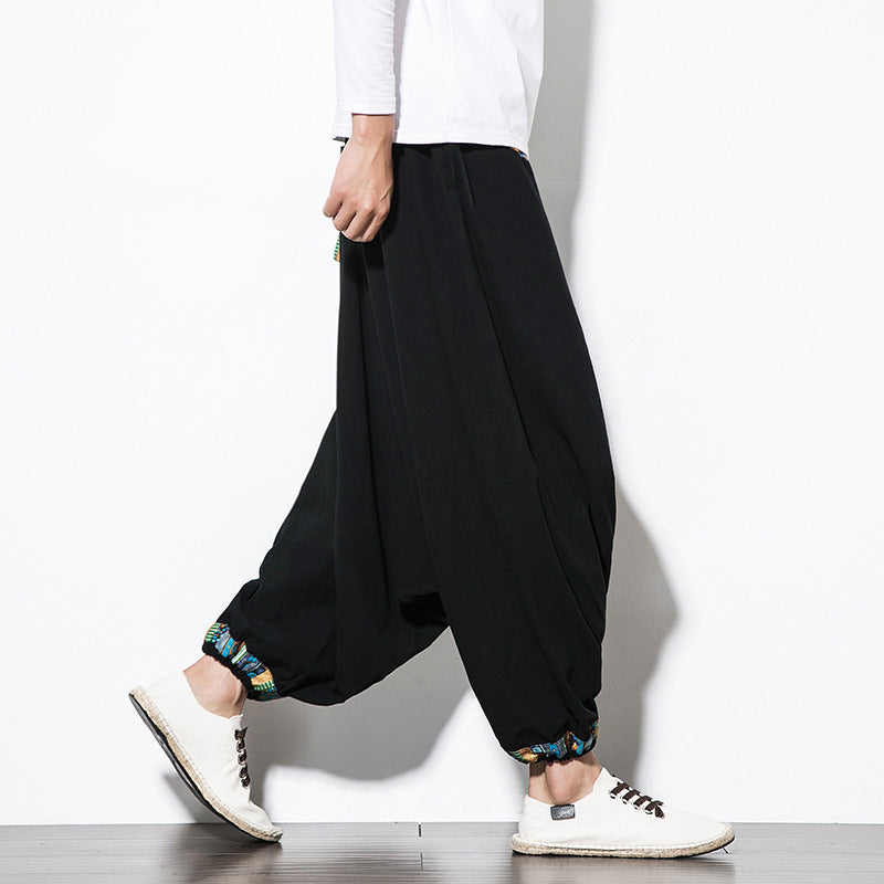 Men’s Ethnic Style Retro Nepalese Harem Pants – Wide Baggy Casual Pants | Same Anthem - Pants