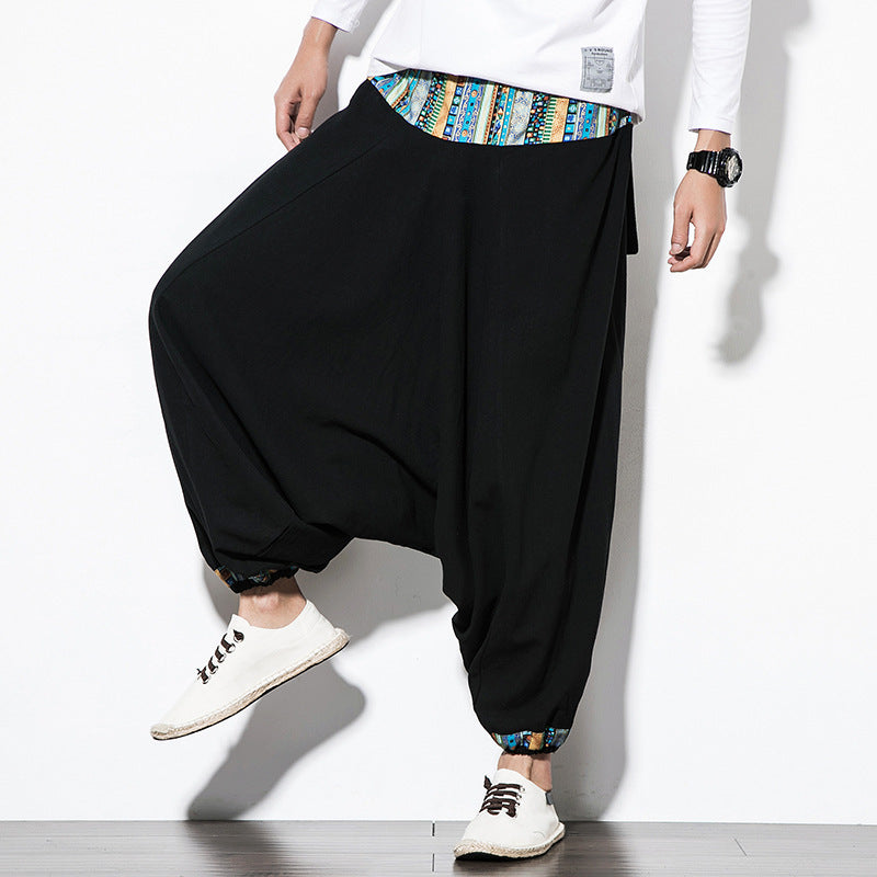 Men’s Ethnic Style Retro Nepalese Harem Pants – Wide Baggy Casual Pants | Same Anthem - Pants