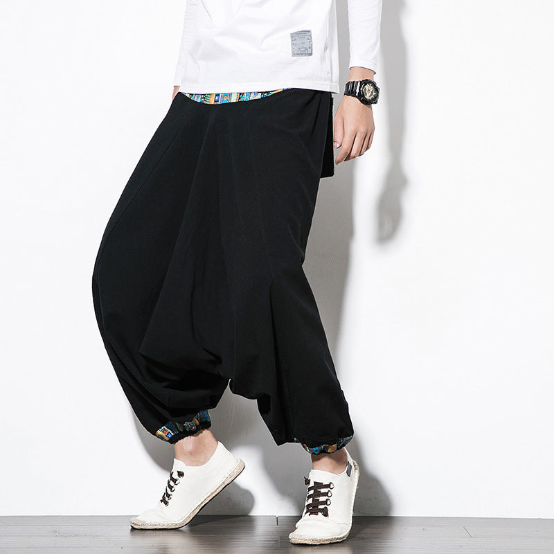 Men’s Ethnic Style Retro Nepalese Harem Pants – Wide Baggy Casual Pants | Same Anthem - Pants