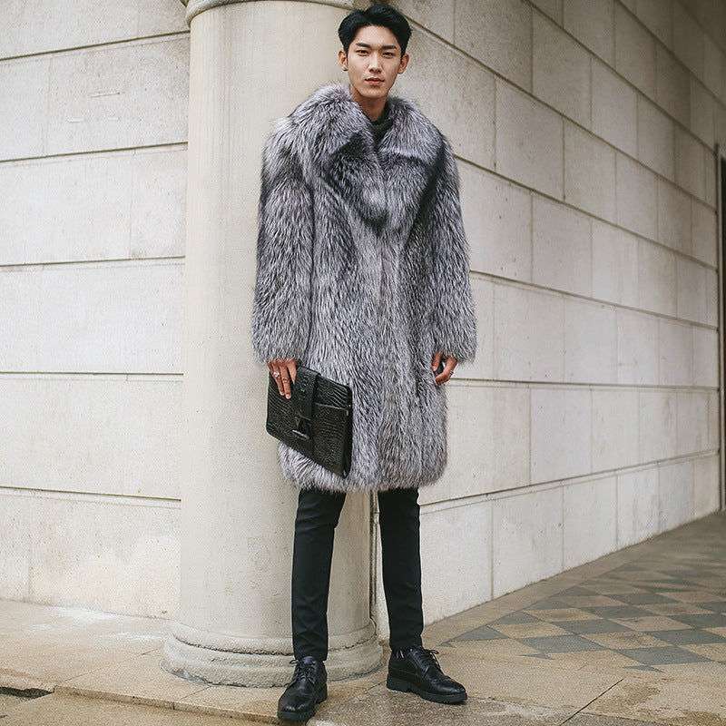 Men’s Faux Mink Fur Long Coat – same ANTHEM | Soulmate Streetwear - Coat