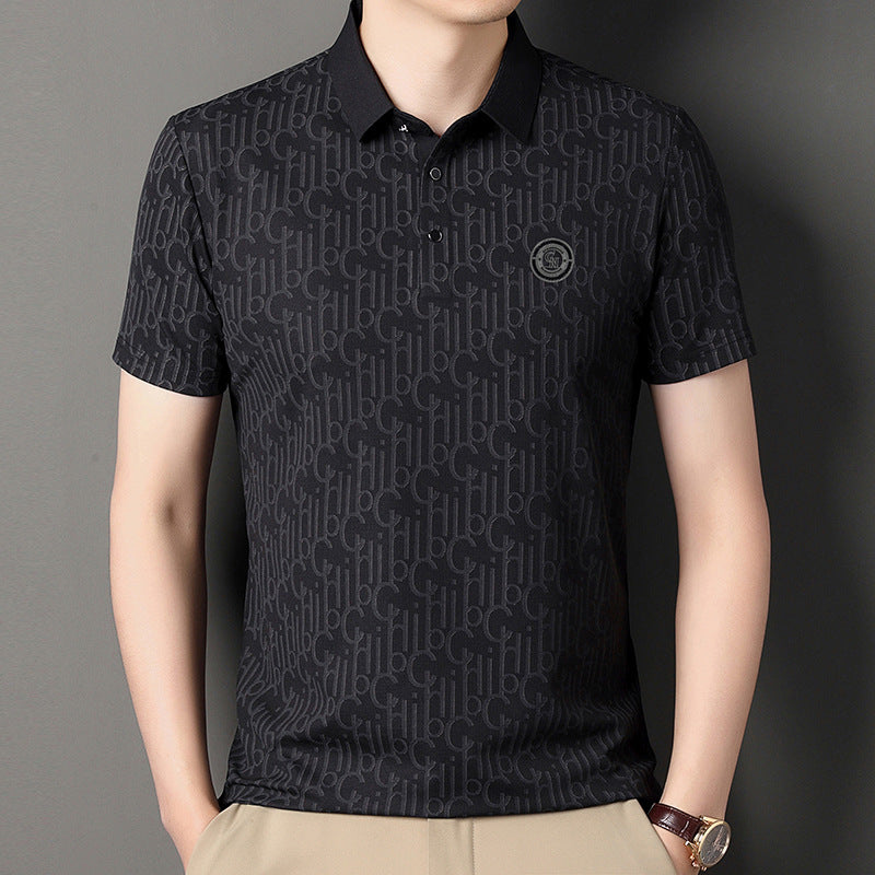 Men’s Ice Silk Short Sleeve T-shirt – Casual Cool Summer Essential | same ANTHEM
