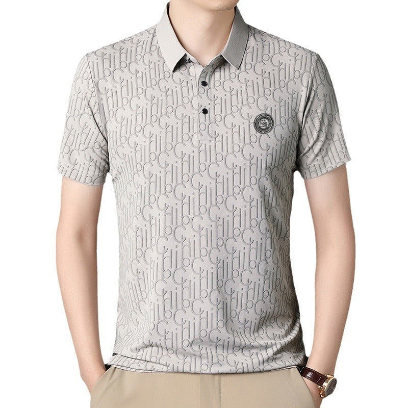 Men’s Ice Silk Short Sleeve T-shirt – Casual Cool Summer Essential | same ANTHEM