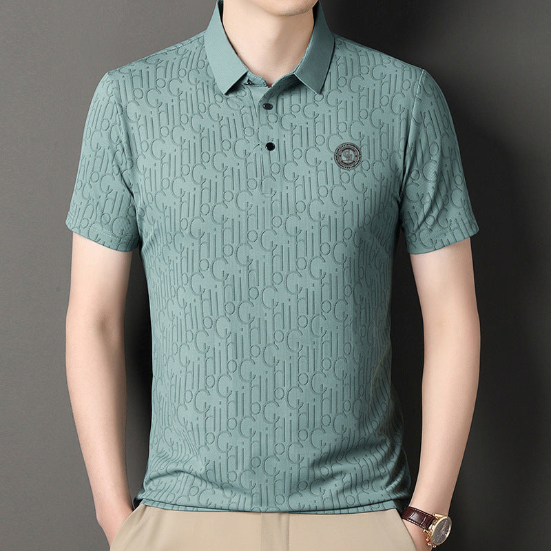 Men’s Ice Silk Short Sleeve T-shirt – Casual Cool Summer Essential | same ANTHEM