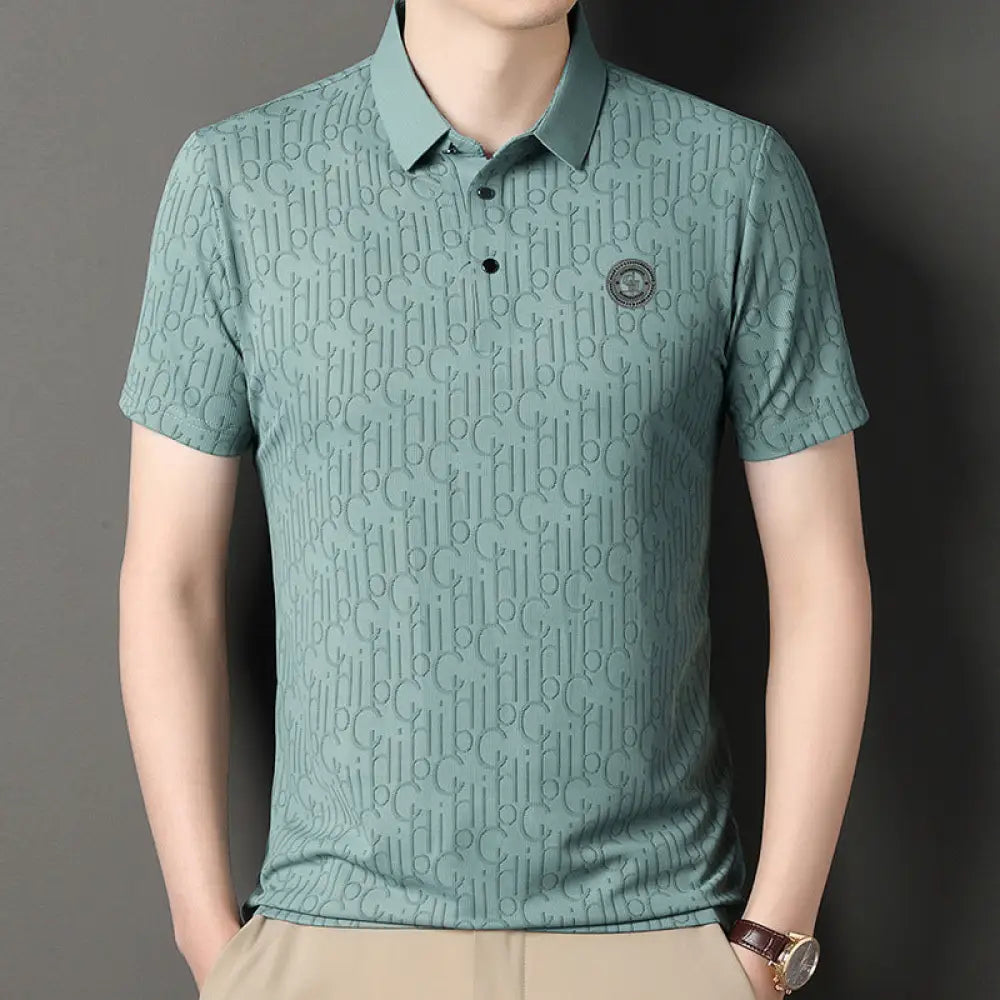 Men’s Ice Silk Short Sleeve T-shirt – Casual Cool Summer Essential | same ANTHEM