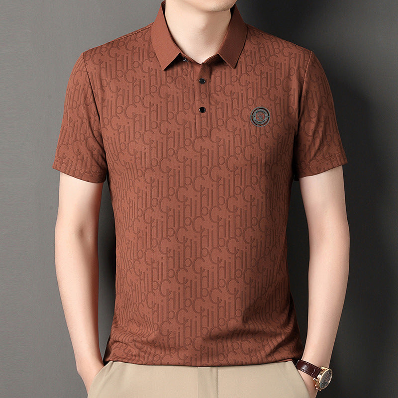 Men’s Ice Silk Short Sleeve T-shirt – Casual Cool Summer Essential | same ANTHEM