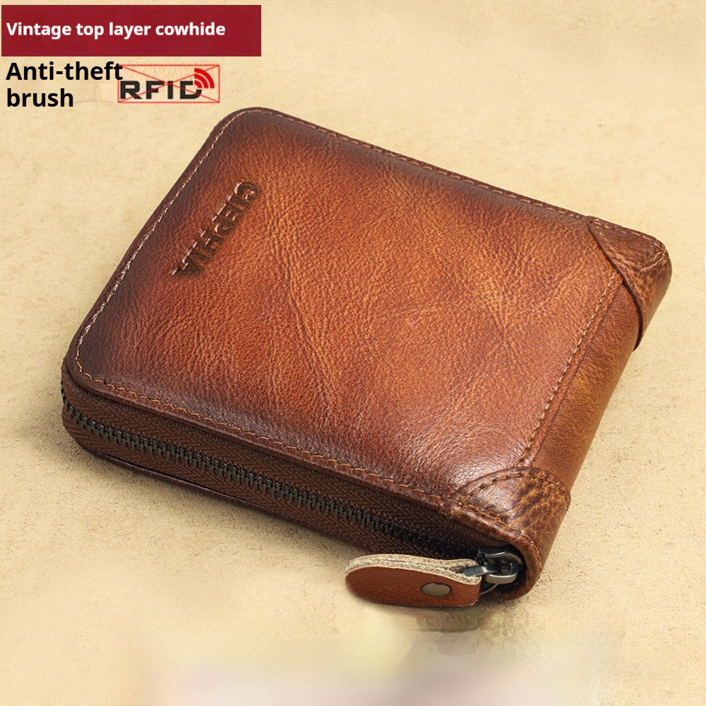Men’s Leather Anti-theft Wallet – same ANTHEM. Multifunctional Soulmate Accessory