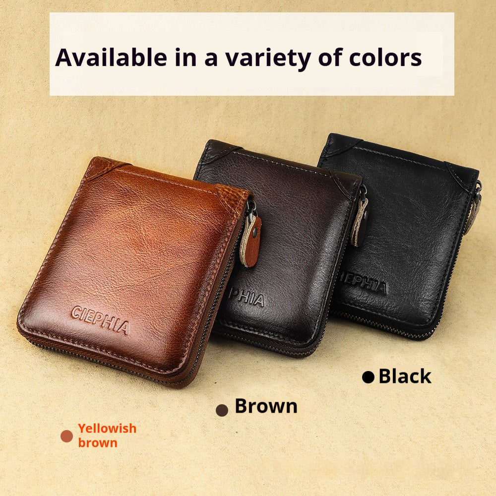 Men’s Leather Anti-theft Wallet – same ANTHEM. Multifunctional Soulmate Accessory