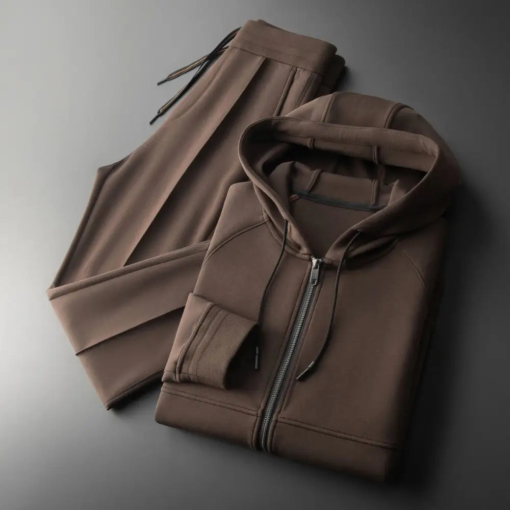 Men’s Light Luxury Cardigan Sweater Set – Chic Two-Piece Streetwear | same ANTHEM