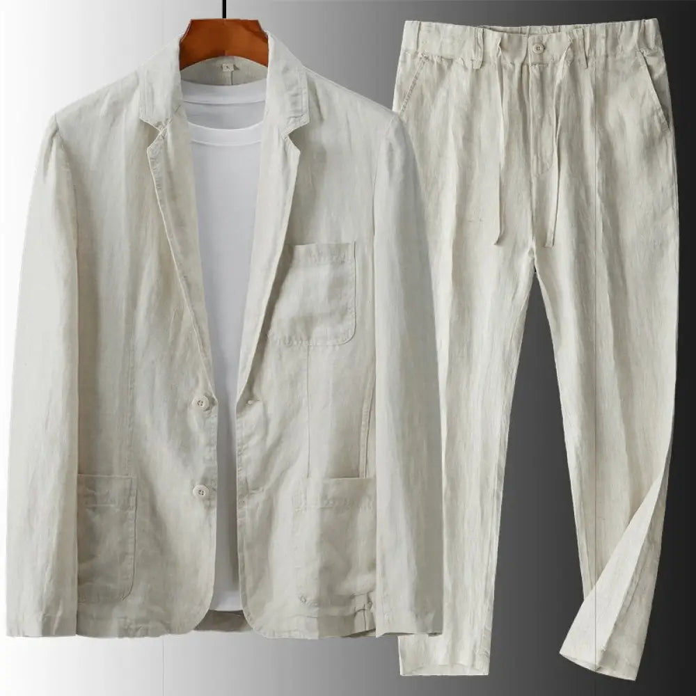 Men’s Linen Suit Set – Soulmate Streetwear Elegance | same ANTHEM.