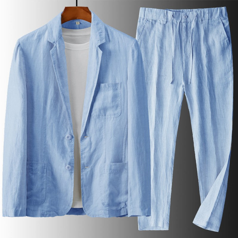 Men’s Linen Suit Set – Soulmate Streetwear Elegance | same ANTHEM.