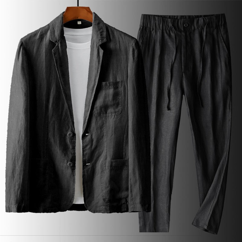 Men’s Linen Suit Set – Soulmate Streetwear Elegance | same ANTHEM.