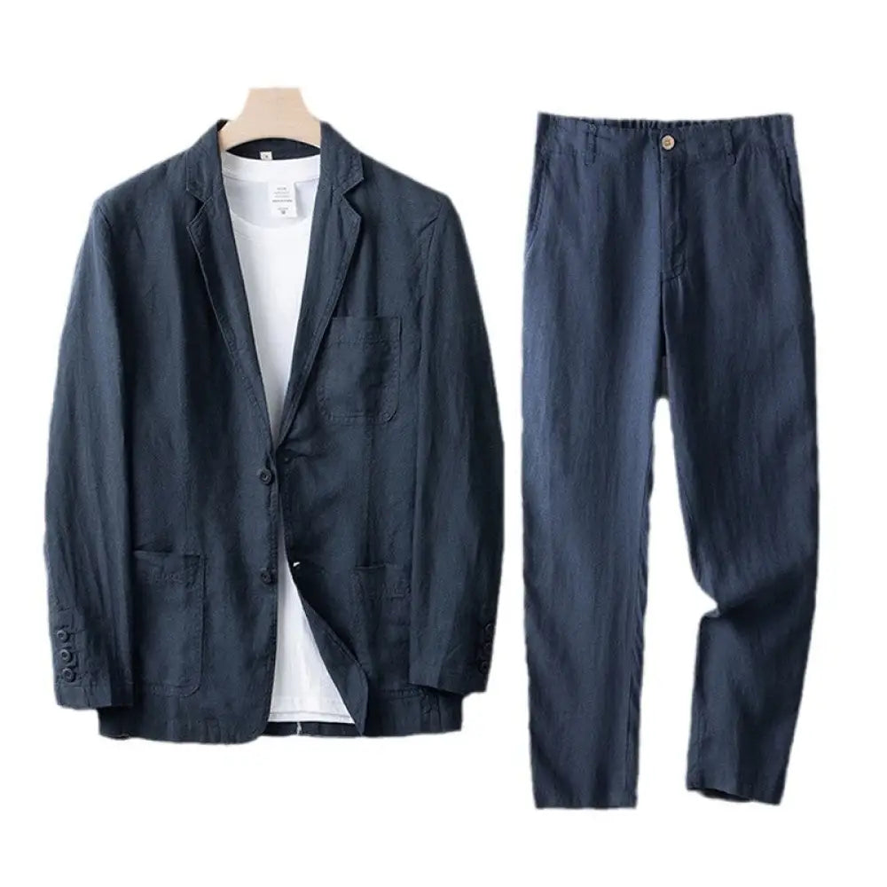 Men’s Linen Suit Set – Soulmate Streetwear Elegance | same ANTHEM.