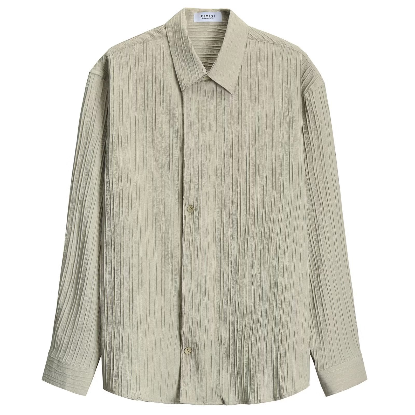 Men’s Long Sleeve Loose Striped Shirt | Casual Cool Everyday | same ANTHEM