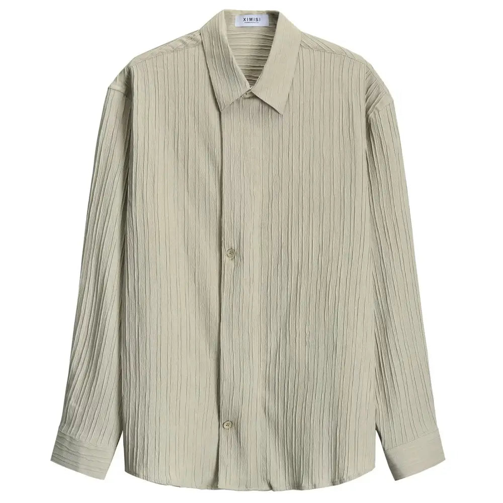 Men’s Long Sleeve Loose Striped Shirt | Casual Cool Everyday | same ANTHEM