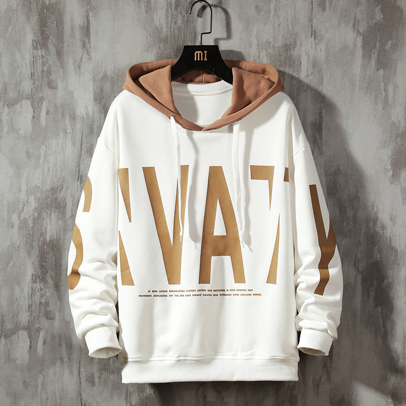 Men’s Loose Pullover Hoodie – Fall Streetwear | same ANTHEM - Y155 White / M