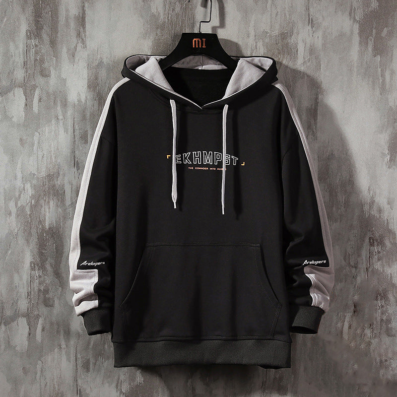 Men’s Loose Pullover Hoodie – Fall Streetwear | same ANTHEM - Y180 Black / M