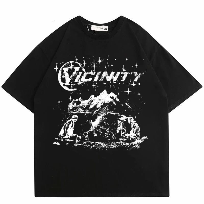 Men’s Loose Vicinity Print T-Shirt – same ANTHEM. Soulmate Streetwear - Black / L