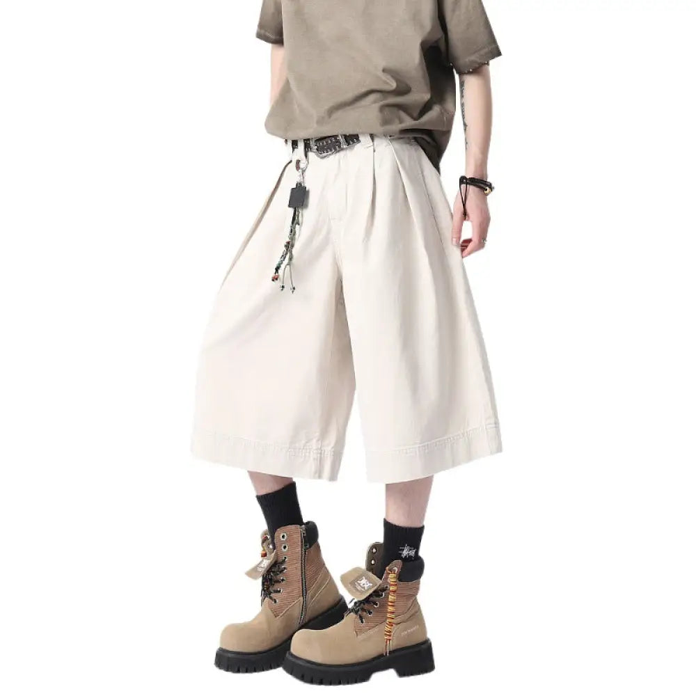 Men’s Pleated Casual Pants | Loose Wide Leg Streetwear Trousers | same ANTHEM.