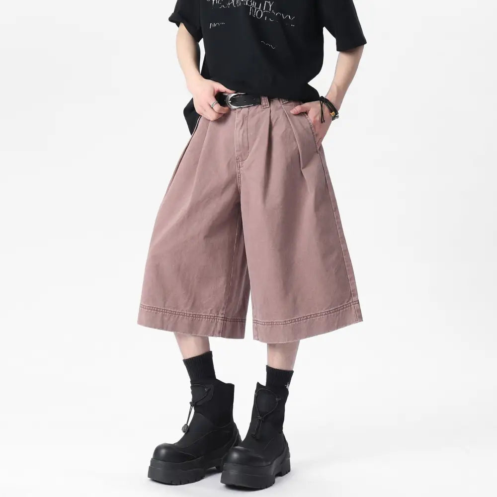 Men’s Pleated Casual Pants | Loose Wide Leg Streetwear Trousers | same ANTHEM.