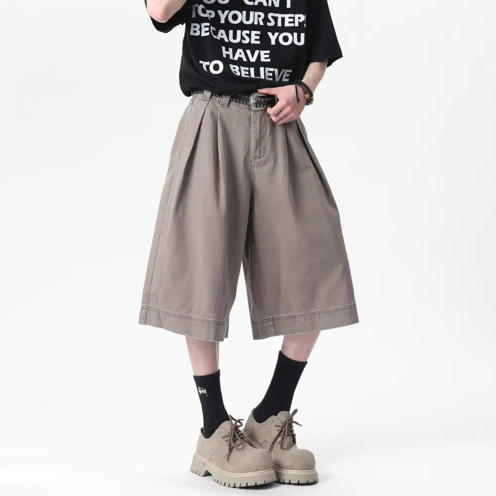 Men’s Pleated Casual Pants | Loose Wide Leg Streetwear Trousers | same ANTHEM.