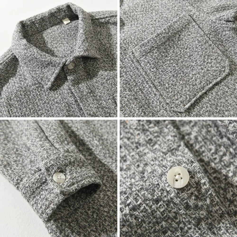 Men’s Polo Collar Long Sleeve Casual Shirt – Cool Everyday Style | same ANTHEM