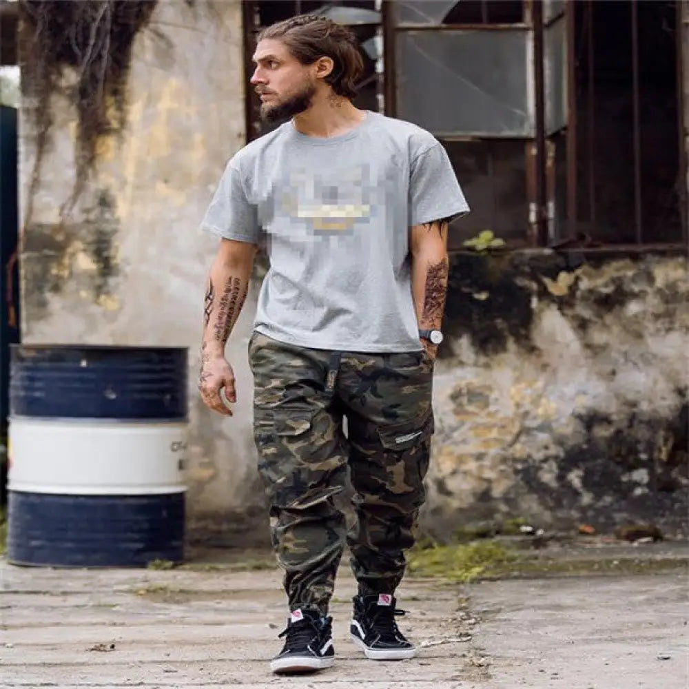 Men’s Streetwear Camo Harem Pants – Casual Cool Slim Fit | same ANTHEM
