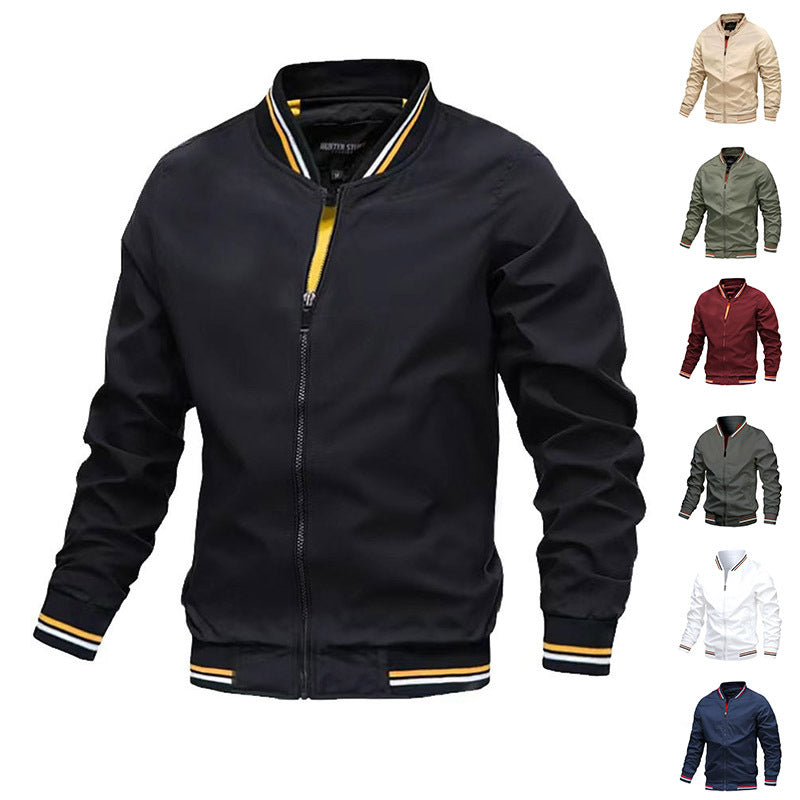 Men’s Striped Zip-Up Jacket – Casual Streetwear for Lovers & Soulmates | same ANTHEM