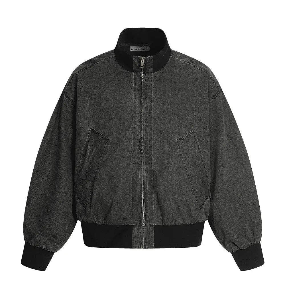 Men’s Vintage Washed Denim Jacket | same ANTHEM. Soulmate Streetwear - Black / S