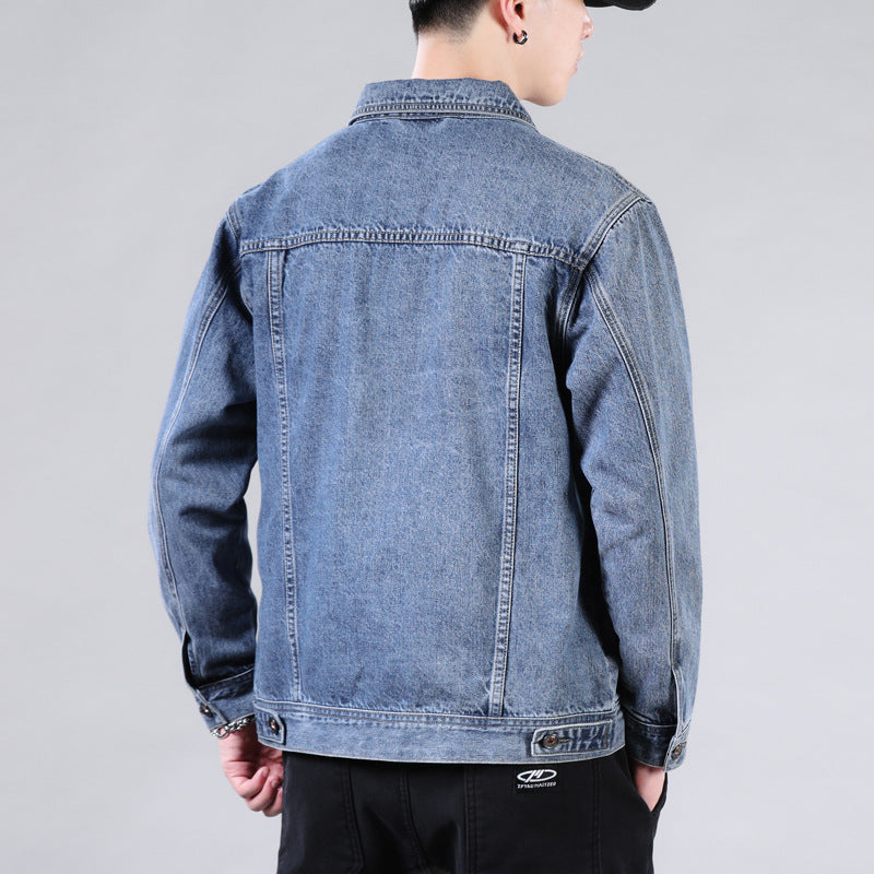 Men’s Washed Casual Denim Jacket – Soulmate Streetwear | same ANTHEM.
