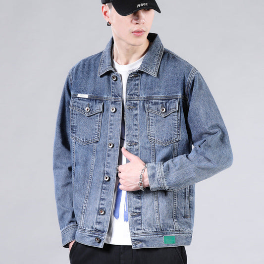 Men’s Washed Casual Denim Jacket – Soulmate Streetwear | same ANTHEM.