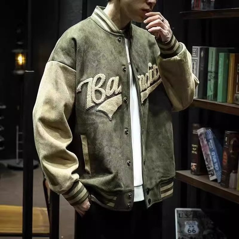 Men’s Windproof Baseball Jacket – Streetwear with Edge | same ANTHEM