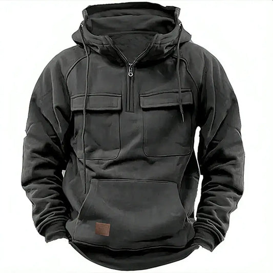 Men’s Workwear Hoodie – Casual Streetwear for Soulmates | same ANTHEM - Dark gray / S