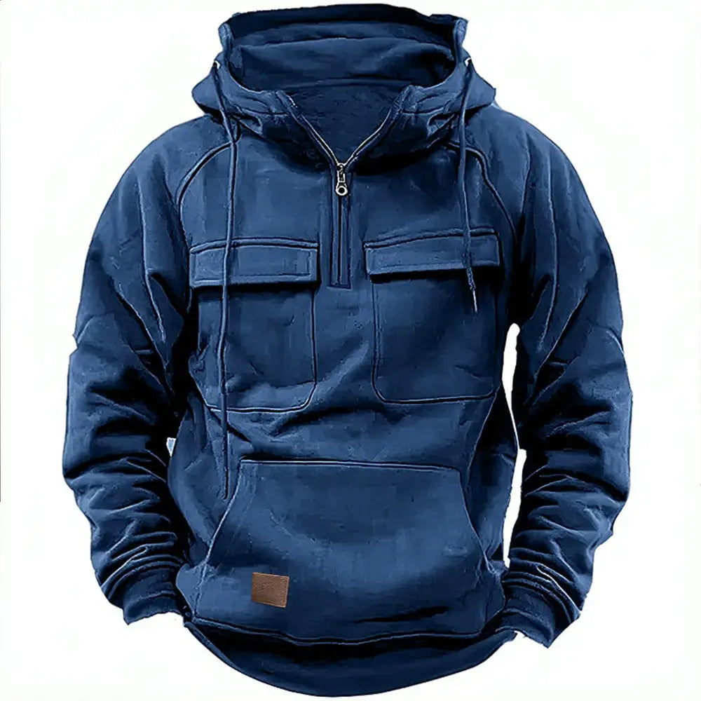 Men’s Workwear Hoodie – Casual Streetwear for Soulmates | same ANTHEM - Dark blue / S