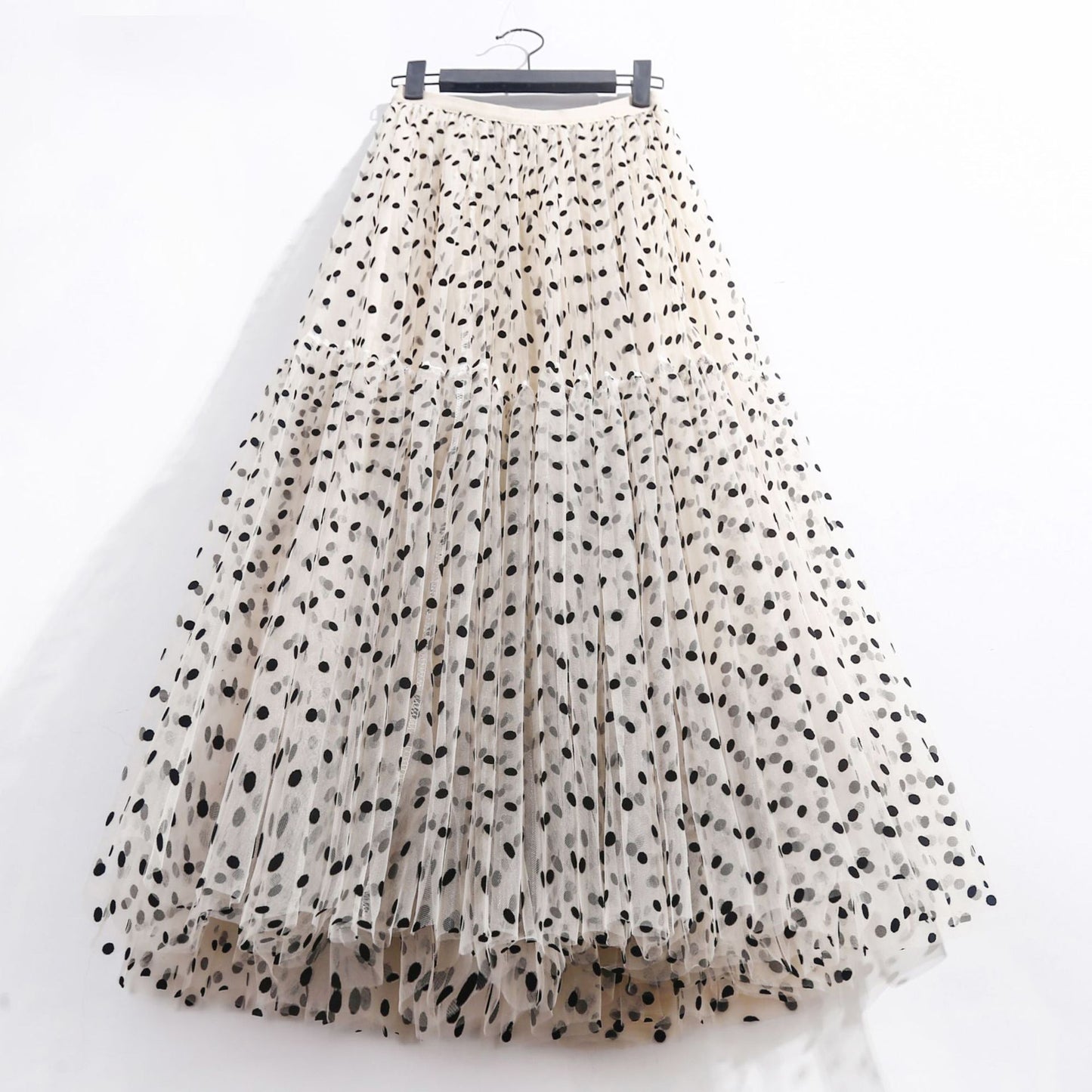 Mesh Half Body Cake Umbrella Skirt | Dreamy Tulle Puff Skirt | same ANTHEM - apricot / one size