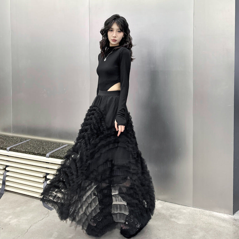 Mesh Patchwork Skirt for Women - Dreamy Tulle Skirts | same ANTHEM. - One size / One size