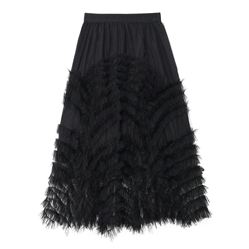 Mesh Patchwork Skirt for Women - Dreamy Tulle Skirts | same ANTHEM. - One size / One size