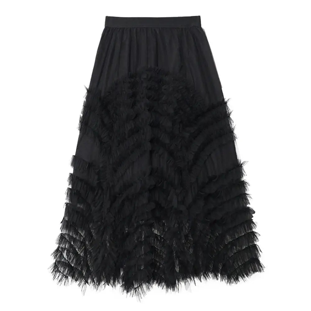 Mesh Patchwork Skirt for Women - Dreamy Tulle Skirts | same ANTHEM. - One size / One size