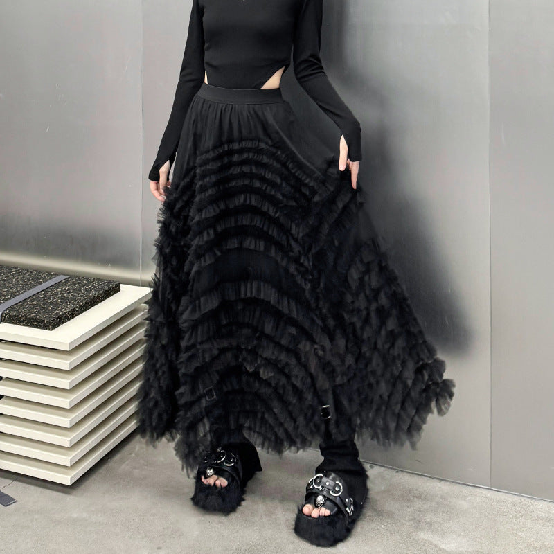 Mesh Patchwork Skirt for Women - Dreamy Tulle Skirts | same ANTHEM. - One size / One size