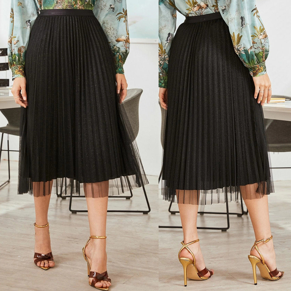 Mesh Pleated Beach Skirt | European & American Style for Lovers & Soulmates | Same ANTHEM