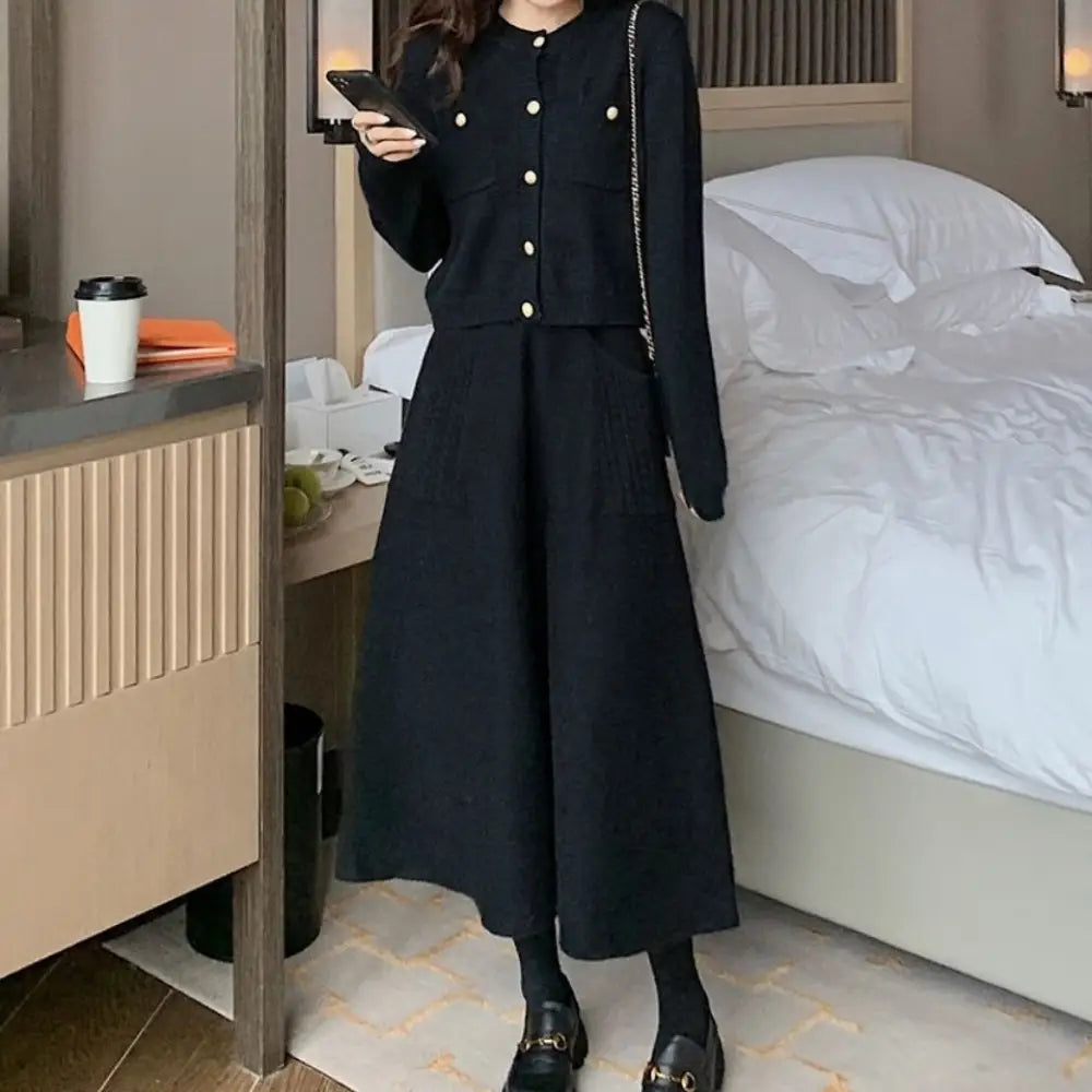 Mid-Length Fall Winter Skirt – Women’s Knitted Bud Skirt with Double Pockets | Wear Your Style Made for Lovers & Friends
