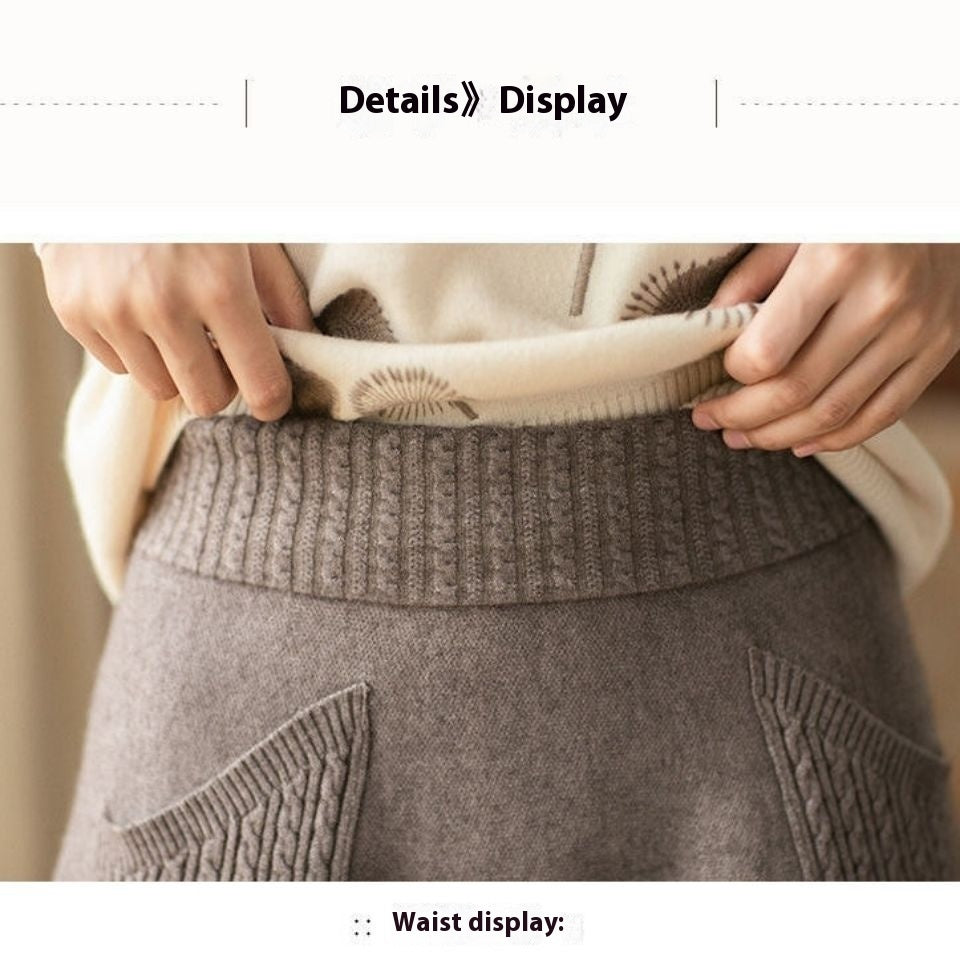 Mid-Length Fall Winter Skirt – Women’s Knitted Bud Skirt with Double Pockets | Wear Your Style Made for Lovers & Friends