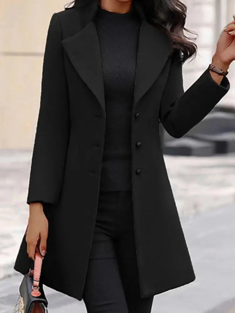 Mid-Length Flip Collar Blazer Women – Soulmate Streetwear | same ANTHEM.